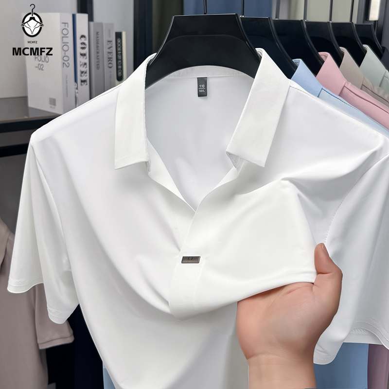Men Formal Wear For Summer - Camisa de solapa plana para hombre