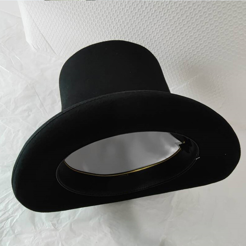 Victorian Men'S Formal Wear - Sombrero de Copa Alta de Fieltro