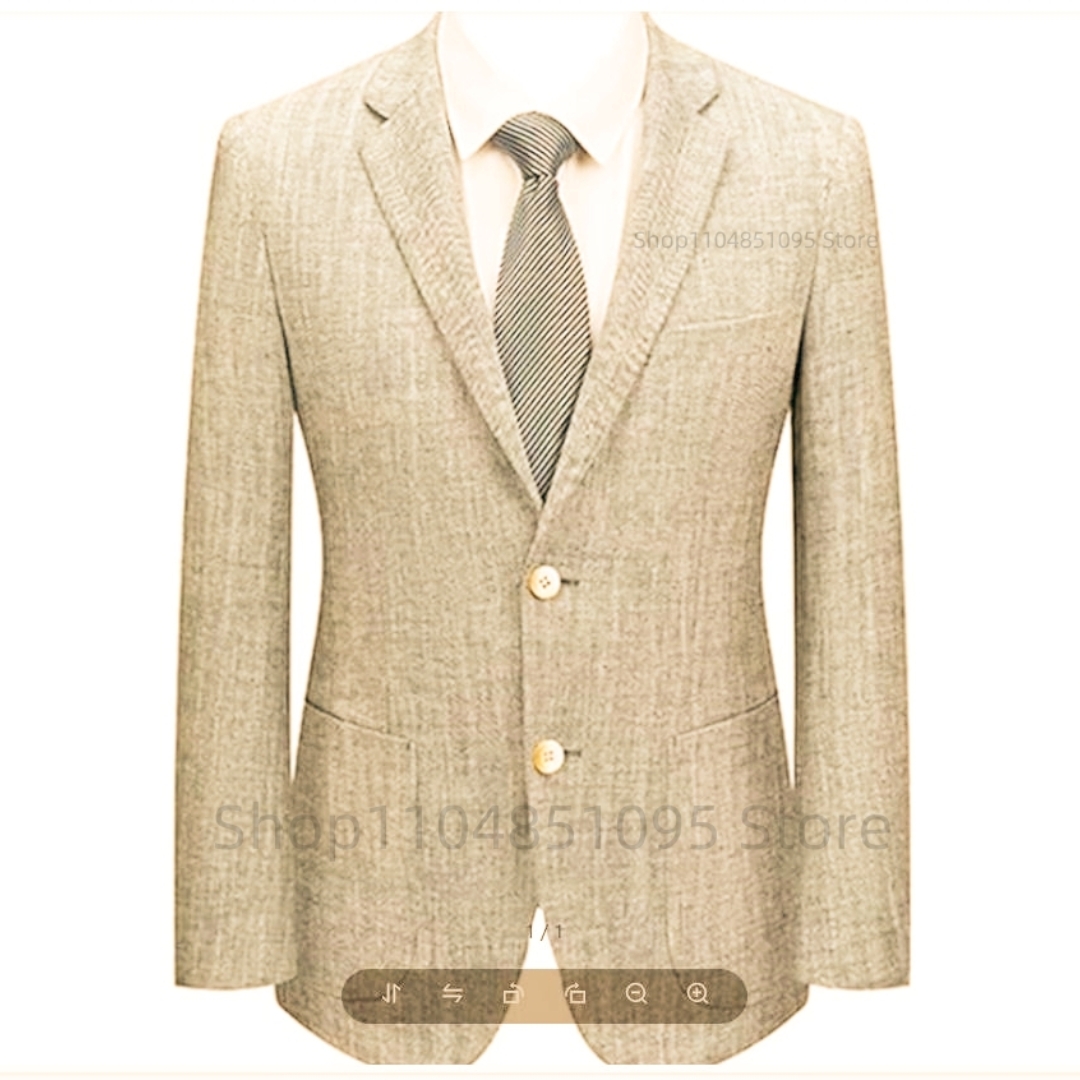 Blazer de Lino para Hombre, Co - Men Formal Wear For Summer reseña y precio