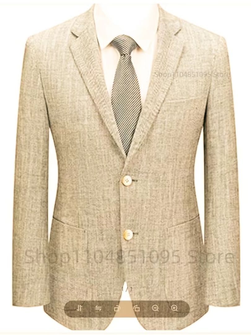 Blazer de Lino para Hombre, Co - Men Formal Wear For Summer reseña y precio