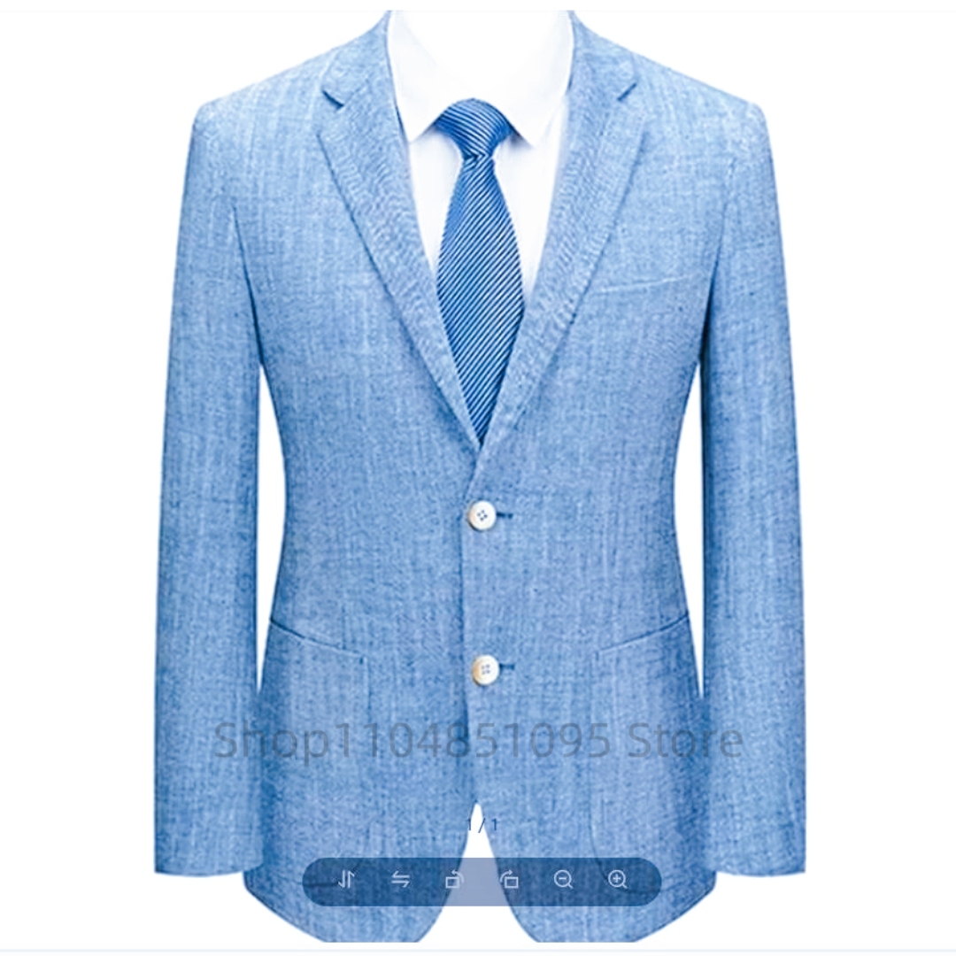 Blazer de Lino para Hombre, Co - Men Formal Wear For Summer reseña y precio