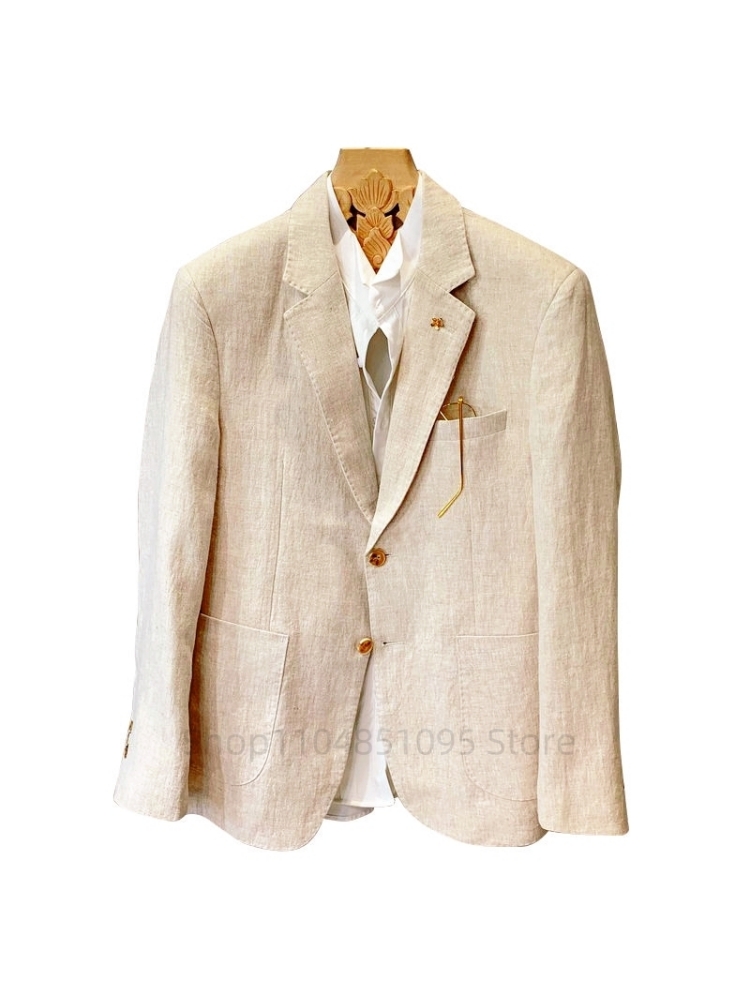 Traje beige para hombre, chaqu - Men Formal Wear For Summer reseña y precio
