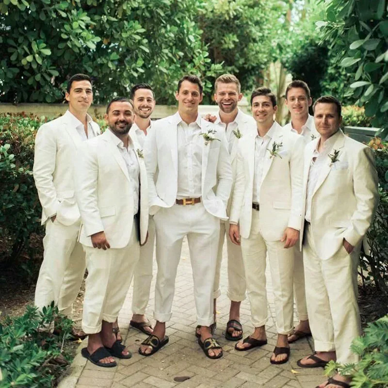 Esmoquin de boda de lino para  - Men Formal Wear For Summer reseña y precio