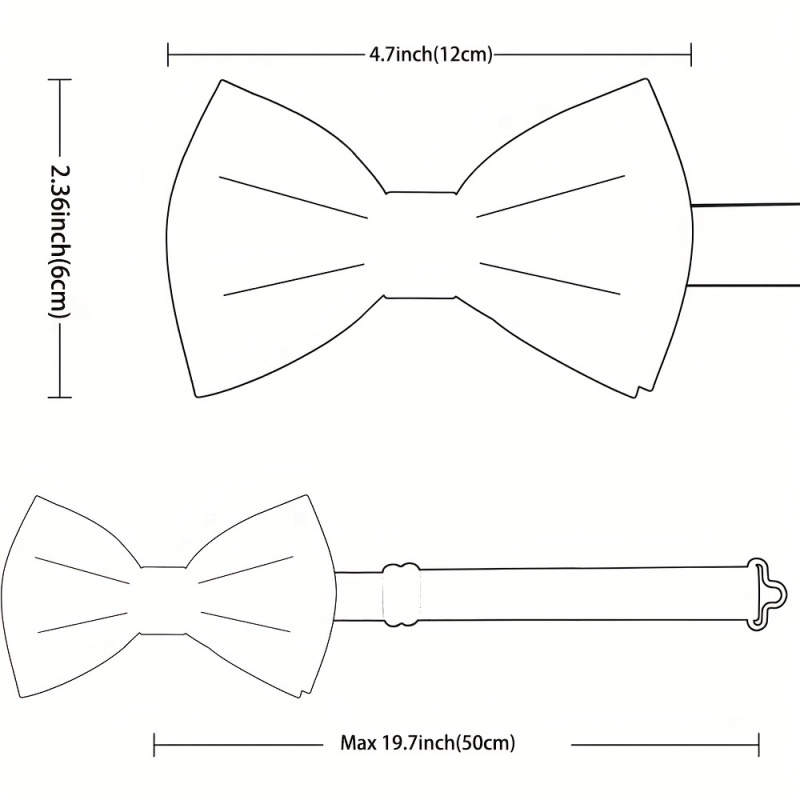 Corbata de Moño Ajustable para - Men'S Formal Wear Bow Ties reseña y precio