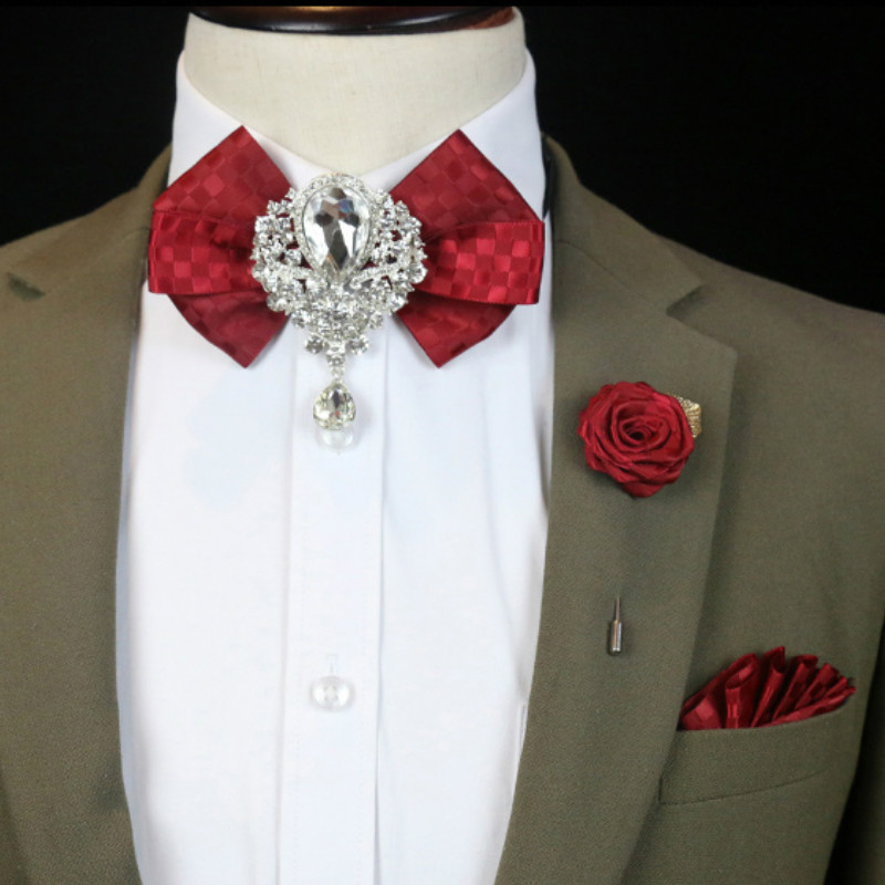 Broche de pajarita de diamante - Men'S Formal Wear Bow Ties reseña y precio