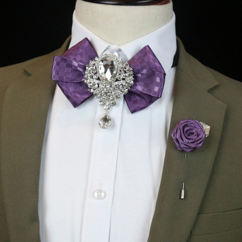 Broche de pajarita de diamante - Men'S Formal Wear Bow Ties reseña y precio