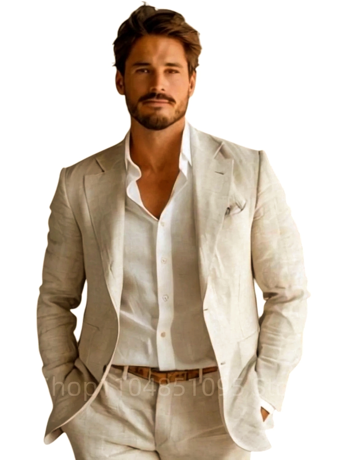 Blazer de Lino Azul para Hombr - Men Formal Wear For Summer reseña y precio