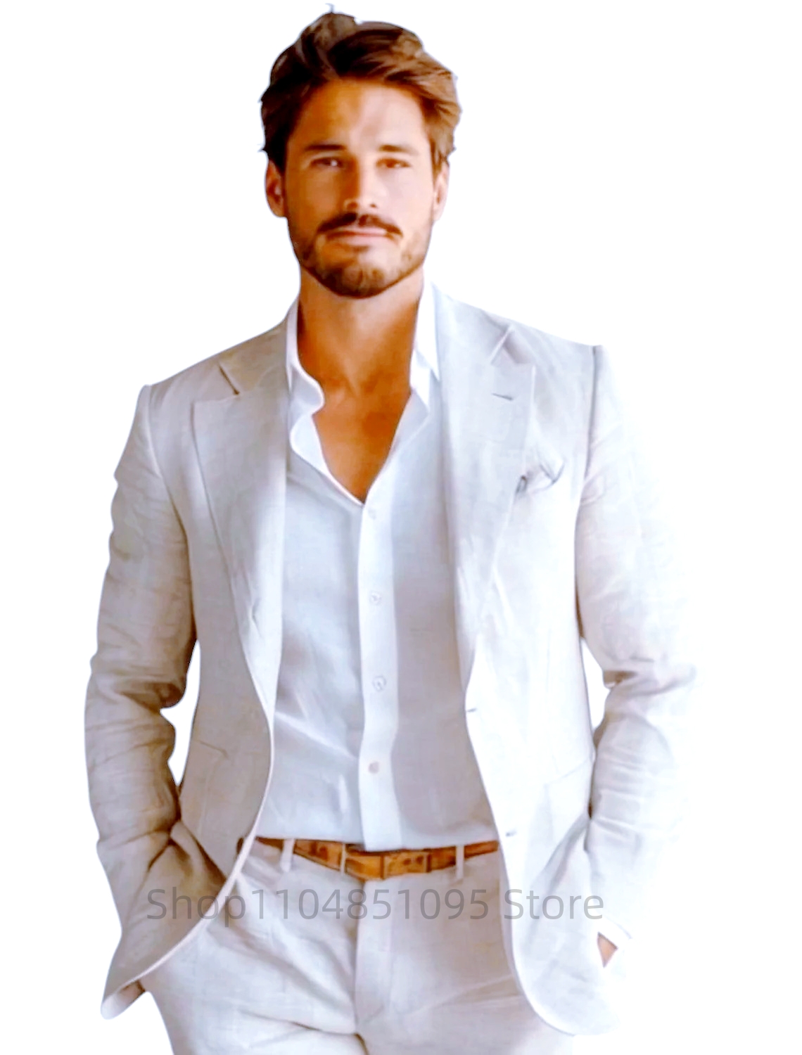 Blazer de Lino Azul para Hombr - Men Formal Wear For Summer reseña y precio