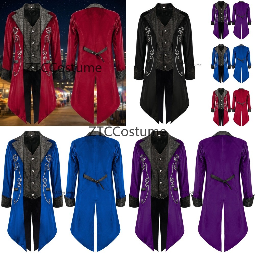 Traje de Cosplay Medieval Stea - Victorian Men'S Formal Wear reseña y precio